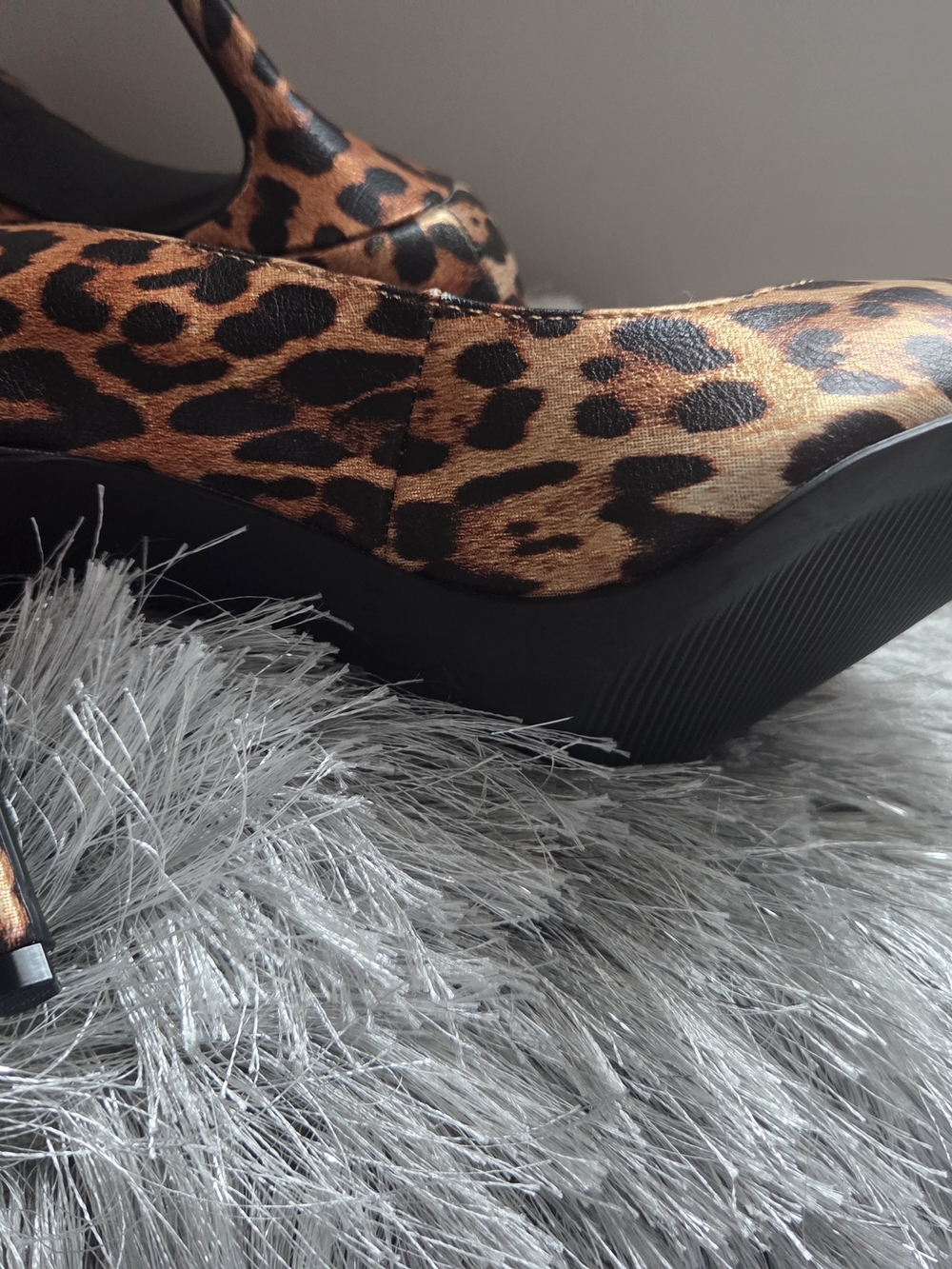Katy Perry Collections Leopard Print Pointed Toe Pumps - Brown/Black - Picture 5 of 14